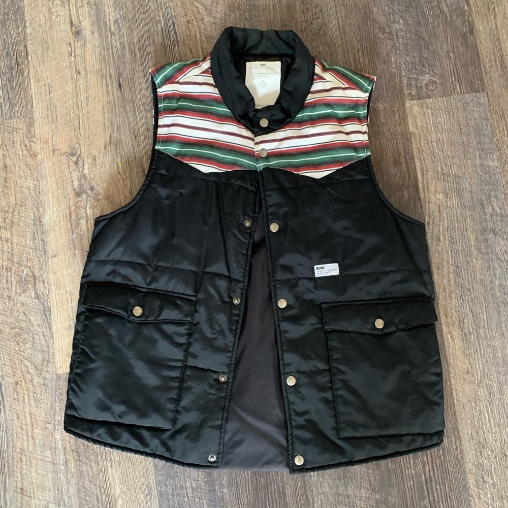 Durkl plaid winter vest medium